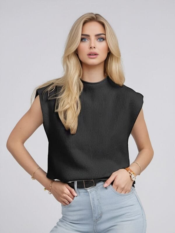 European And American Style Women Turtleneck Vest Sweater - Image 9