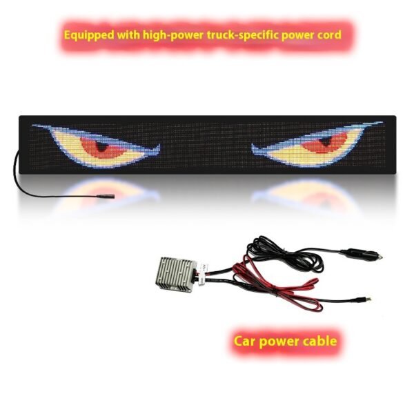 Dynamic Eyes Car Windshield Flexible LED Display Bumper Stickers - Image 3