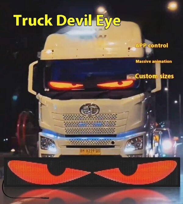 Dynamic Eyes Car Windshield Flexible LED Display Bumper Stickers - Image 7