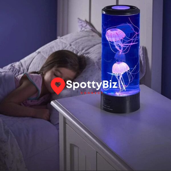 LED Jellyfish Aquarium Lamp Night Light USB Powered