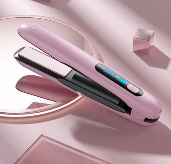 Wireless Hair Straightener Flat Iron Mini 2 IN 1 Roller USB 5000mAh Max 200 Degree Portable Cordless Curler 4 Levels Dry And Wet Uses - Image 8