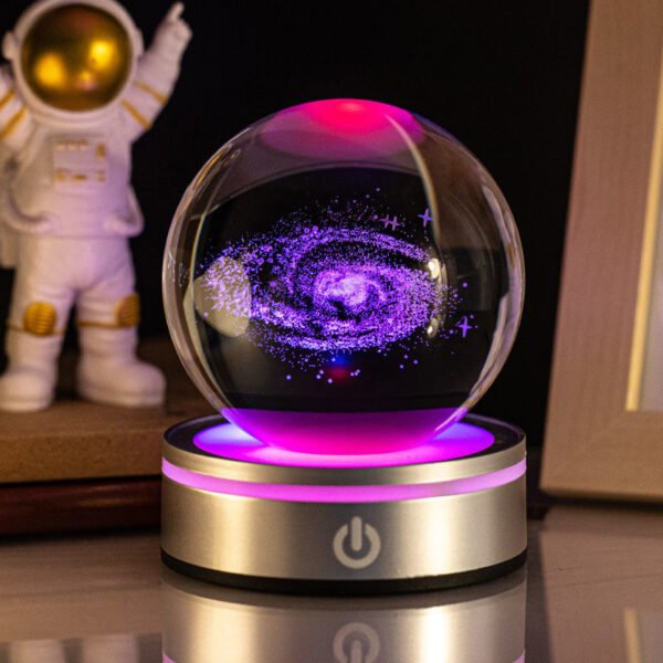 Creative 3D Inner Carving Luminous Crystal Ball Colorful Gradient Small Night Lamp Home Decorations Gifts Selection - Image 6